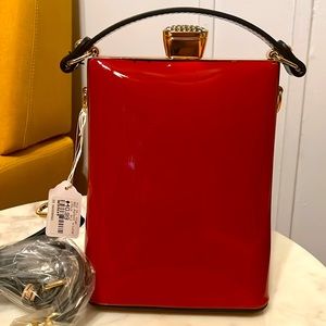 NWT Alyssa Red Patent Bag